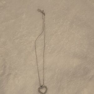 Elegant Silver Heart Pendant Necklace